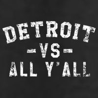 Detroit Vs All Yall For YAll Funny Detroit Golf Towel