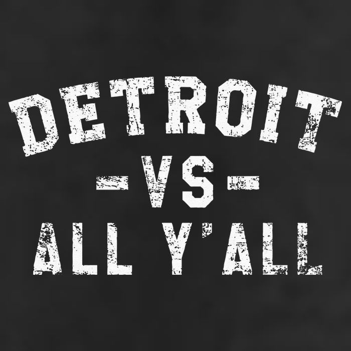 Detroit Vs All Yall For YAll Funny Detroit Golf Towel
