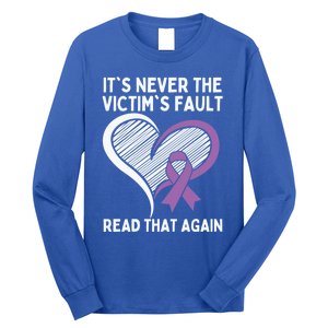 Domestic Violence Awareness Sexual Assault Awareness Gift Long Sleeve Shirt