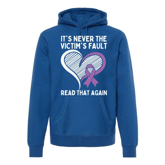 Domestic Violence Awareness Sexual Assault Awareness Gift Premium Hoodie