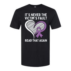 Domestic Violence Awareness Sexual Assault Awareness Gift Softstyle CVC T-Shirt