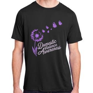 Domestic Violence Awareness Month Purple Ribbon Adult ChromaSoft Performance T-Shirt