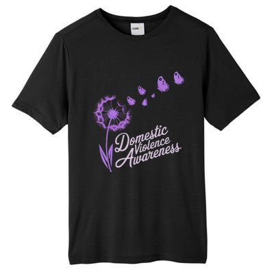 Domestic Violence Awareness Month Purple Ribbon Tall Fusion ChromaSoft Performance T-Shirt