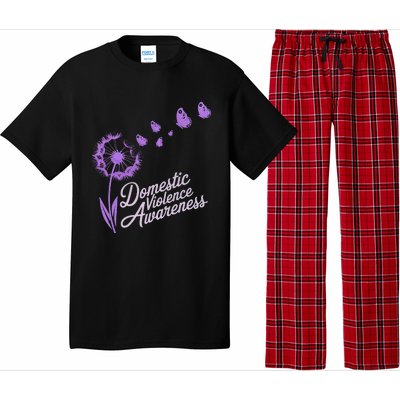 Domestic Violence Awareness Month Purple Ribbon Pajama Set