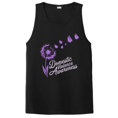 Domestic Violence Awareness Month Purple Ribbon PosiCharge Competitor Tank