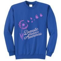 Domestic Violence Awareness Month Purple Ribbon Sweatshirt