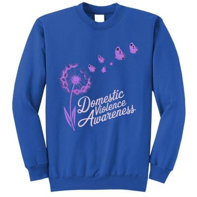 Domestic Violence Awareness Month Purple Ribbon Sweatshirt