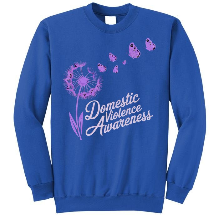 Domestic Violence Awareness Month Purple Ribbon Sweatshirt