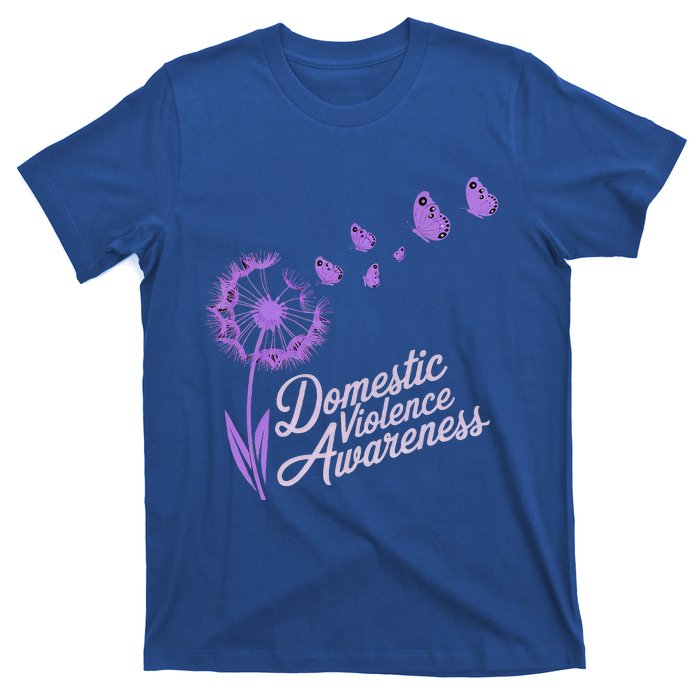 Domestic Violence Awareness Month Purple Ribbon T-Shirt