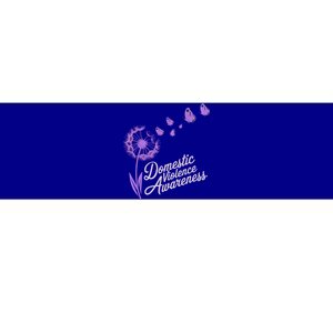 Domestic Violence Awareness Month Purple Ribbon Bumper Sticker