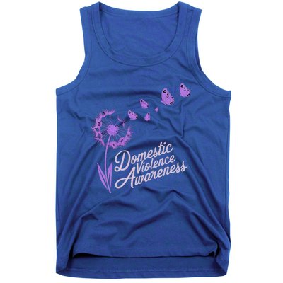 Domestic Violence Awareness Month Purple Ribbon Tank Top