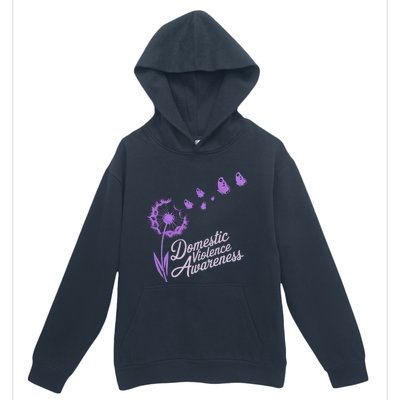 Domestic Violence Awareness Month Purple Ribbon Urban Pullover Hoodie