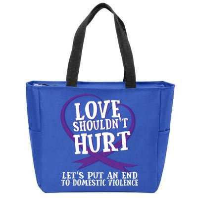 Domestic Violence Awareness Survivor Support Month Gift Zip Tote Bag