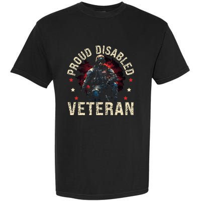 Disabled Veteran Armed Forces Military Soldier Army Usa Garment-Dyed Heavyweight T-Shirt