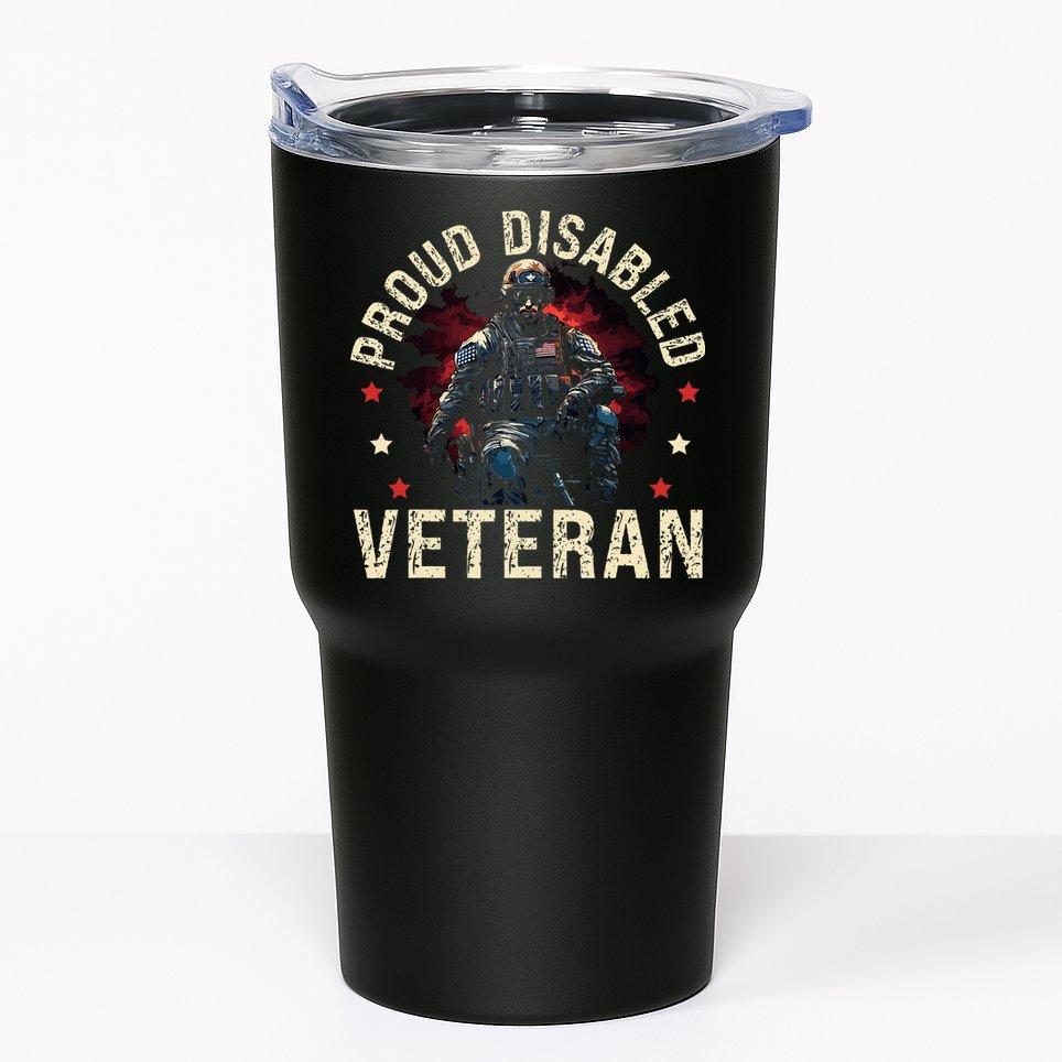 Disabled Veteran Armed Forces Military Soldier Army Usa Tumbler