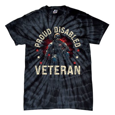 Disabled Veteran Armed Forces Military Soldier Army Usa Tie-Dye T-Shirt