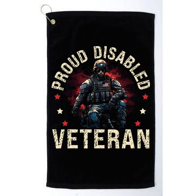 Disabled Veteran Armed Forces Military Soldier Army Usa Golf Towel