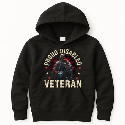 Disabled Veteran Armed Forces Military Soldier Army Usa Kids Hoodie