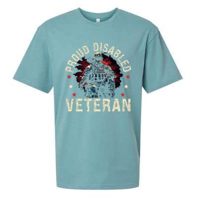 Disabled Veteran Armed Forces Military Soldier Army Usa Sueded Cloud Jersey T-Shirt