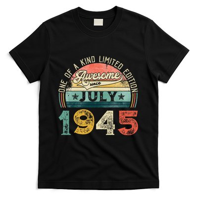 Distressed Vintage Awesome Since July 1945 78th Birthday T-Shirt