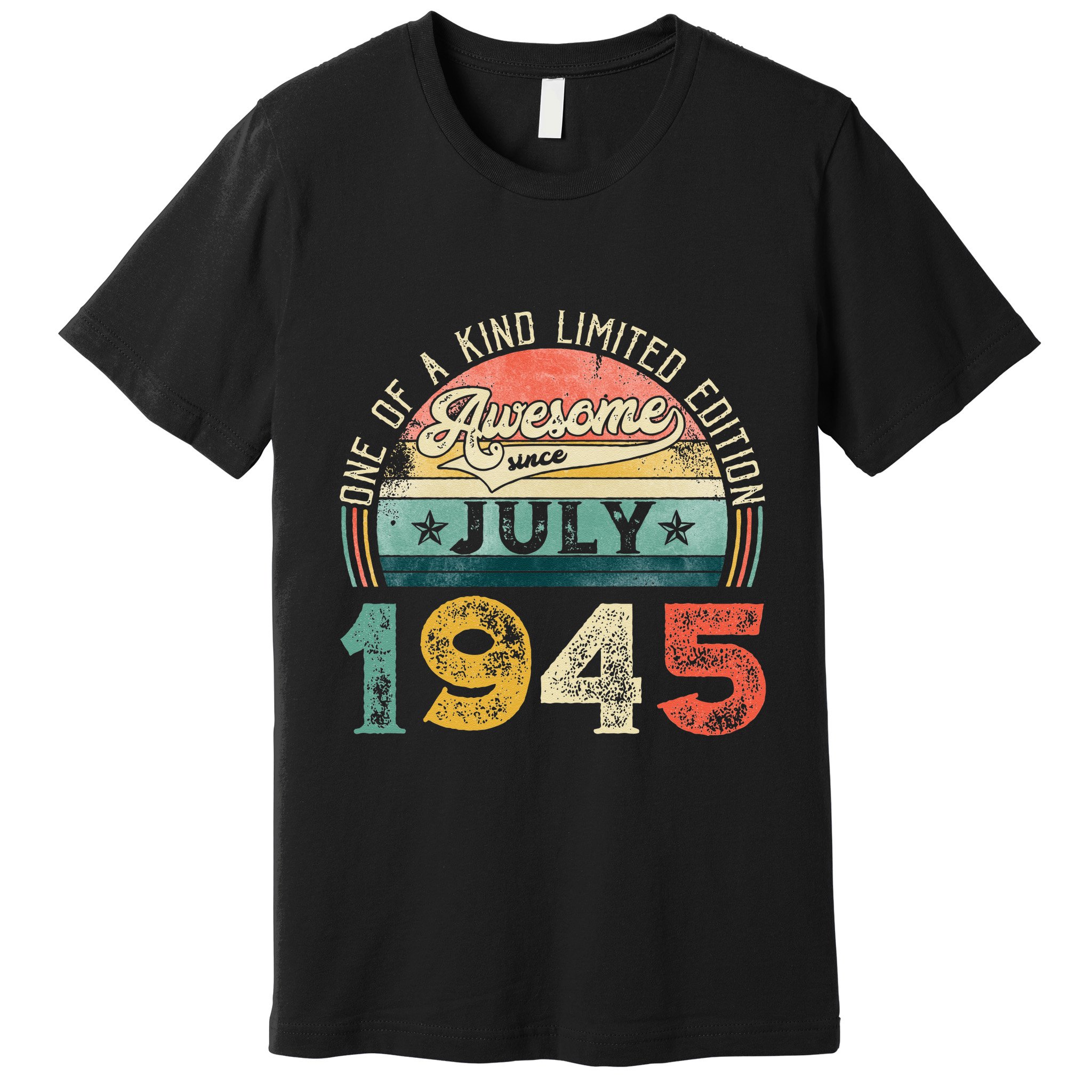 Distressed Vintage Awesome Since July 1945 78th Birthday Premium T-Shirt