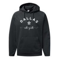 Dallas Vs All YAll Texas Football Performance Fleece Hoodie