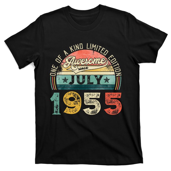 Distressed Vintage Awesome Since July 1955 68th Birthday T-Shirt