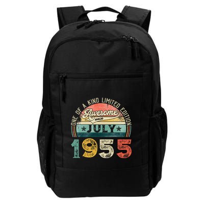 Distressed Vintage Awesome Since July 1955 68th Birthday Backpack