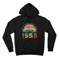 Distressed Vintage Awesome Since July 1955 68th Birthday Tall Hoodie