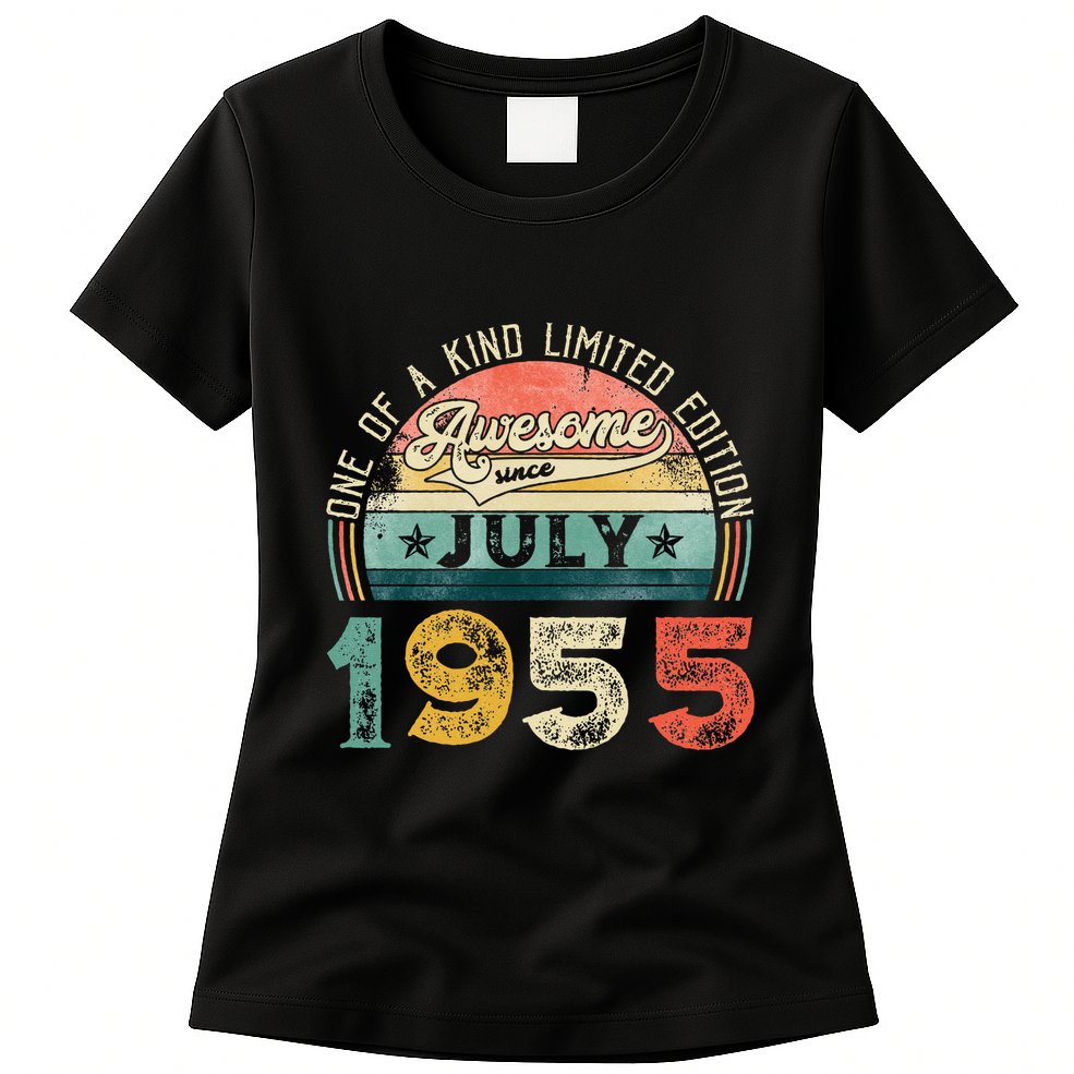 Distressed Vintage Awesome Since July 1955 68th Birthday Womens T-Shirt