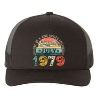 Distressed Vintage Awesome Since July 1979 44th Birthday Yupoong Adult 5-Panel Trucker Hat