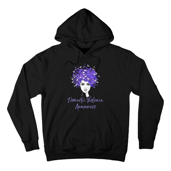 Domestic Violence Awareness Purple Butterfly Gift Hoodie