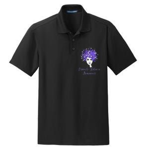 Domestic Violence Awareness Purple Butterfly Gift Dry Zone Grid Polo