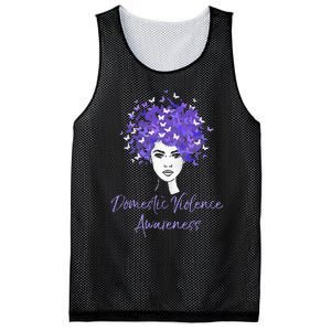 Domestic Violence Awareness Purple Butterfly Gift Mesh Reversible Basketball Jersey Tank