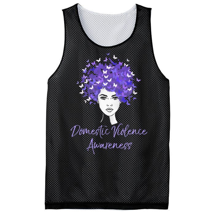 Domestic Violence Awareness Purple Butterfly Gift Mesh Reversible Basketball Jersey Tank