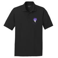 Domestic Violence Awareness Purple Butterfly Gift PosiCharge RacerMesh Polo