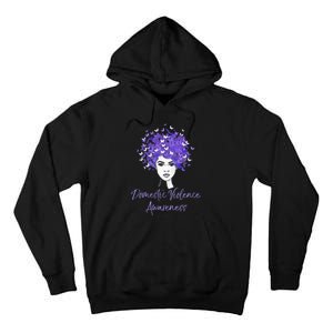 Domestic Violence Awareness Purple Butterfly Gift Tall Hoodie