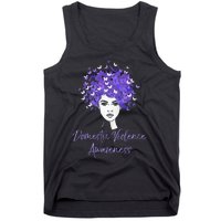 Domestic Violence Awareness Purple Butterfly Gift Tank Top