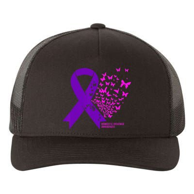 Domestic Violence Awareness End Domestic Violence Yupoong Adult 5-Panel Trucker Hat