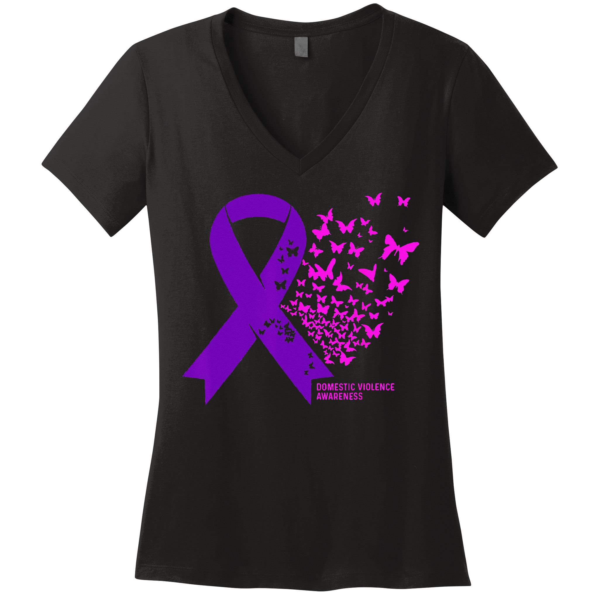 Domestic Violence Awareness End Domestic Violence Women's V-Neck T-Shirt