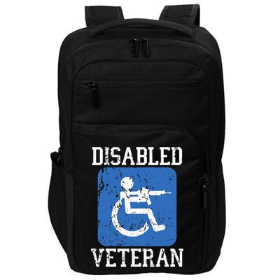 Disabled Veteran Armed Forces Military Soldier Army Usa Impact Tech Backpack