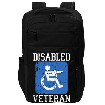 Disabled Veteran Armed Forces Military Soldier Army Usa Impact Tech Backpack