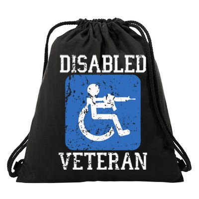 Disabled Veteran Armed Forces Military Soldier Army Usa Drawstring Bag