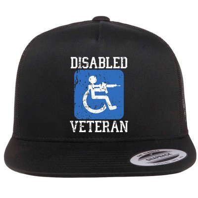 Disabled Veteran Armed Forces Military Soldier Army Usa Flatbill Hat