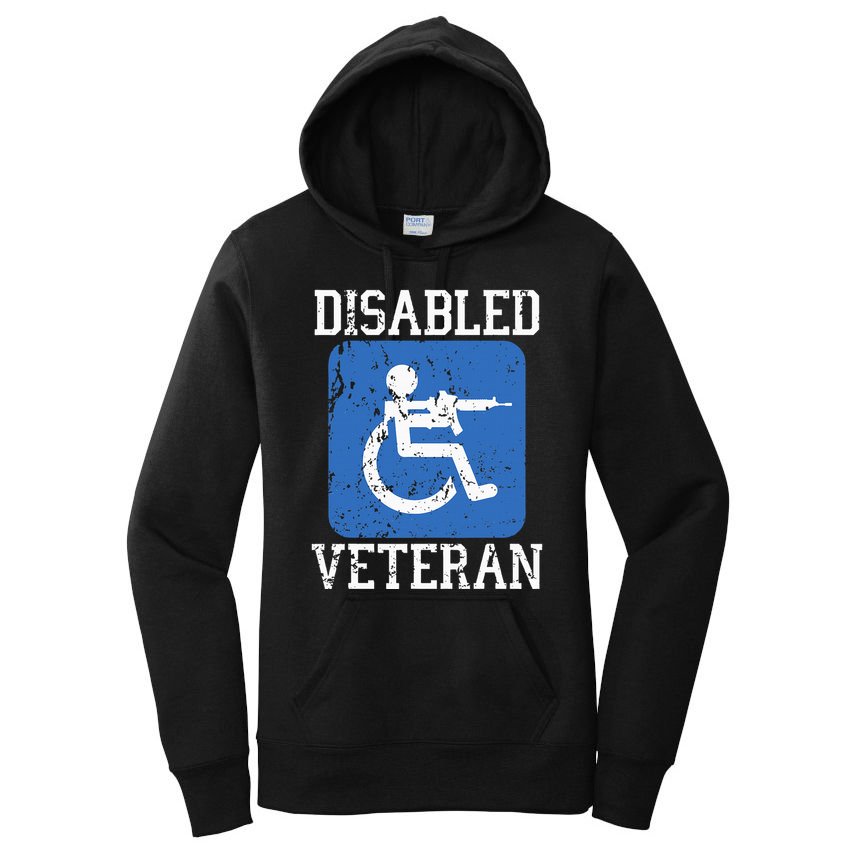 Disabled Veteran Armed Forces Military Soldier Army Usa Women's Pullover Hoodie