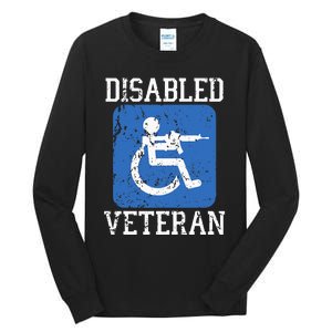 Disabled Veteran Armed Forces Military Soldier Army Usa Tall Long Sleeve T-Shirt