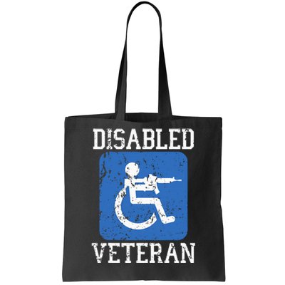 Disabled Veteran Armed Forces Military Soldier Army Usa Tote Bag