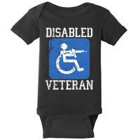 Disabled Veteran Armed Forces Military Soldier Army Usa Baby Bodysuit