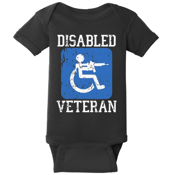Disabled Veteran Armed Forces Military Soldier Army Usa Baby Bodysuit