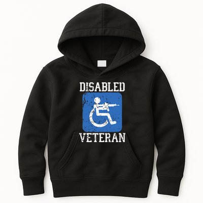 Disabled Veteran Armed Forces Military Soldier Army Usa Kids Hoodie